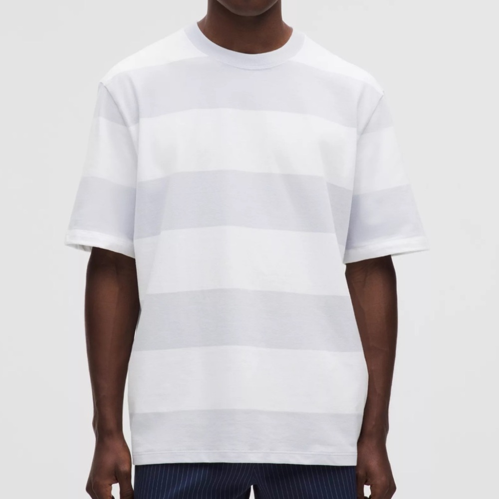Lululemon Striped Blue & White Men's Shirt